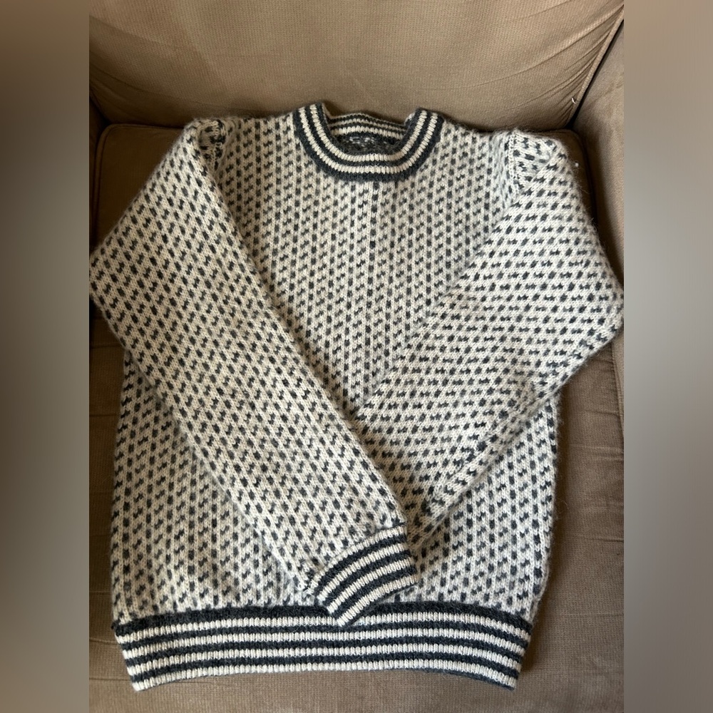Vintage Norwegian LL Bean wool blend sweater